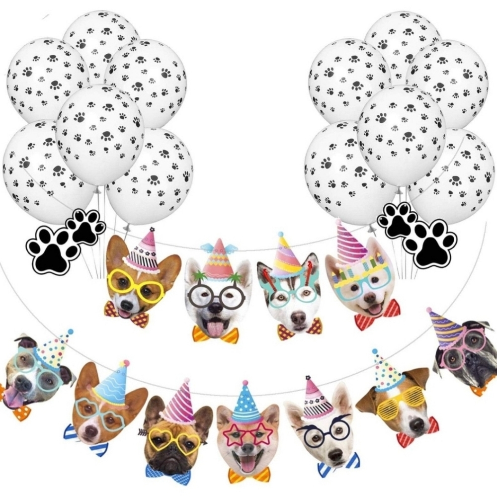 🐾🌟 40pc Puppy Themed Party Supplies🌟🐾